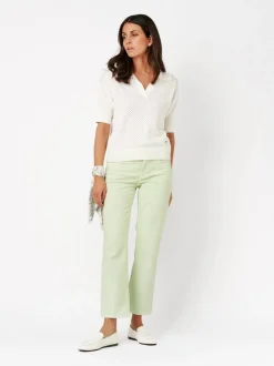 TONI Damen Jeans - Ella 7/8 in grün - Länge: mittel