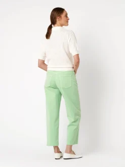 TONI Damen Jeans - Liv Barrel in grün - Länge: mittel