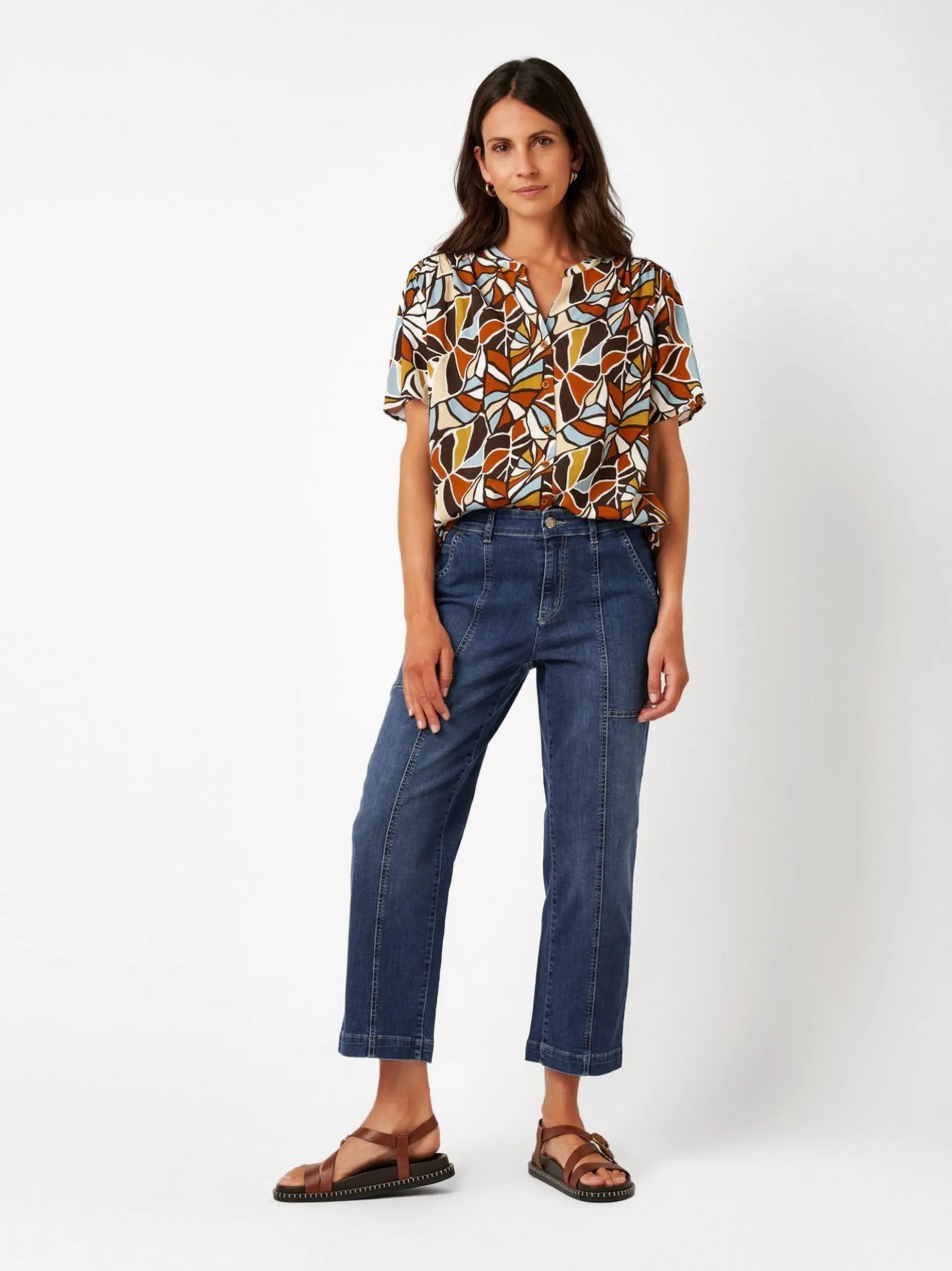 TONI Damen Jeans - Liv 7/8 in blau - Länge: mittel