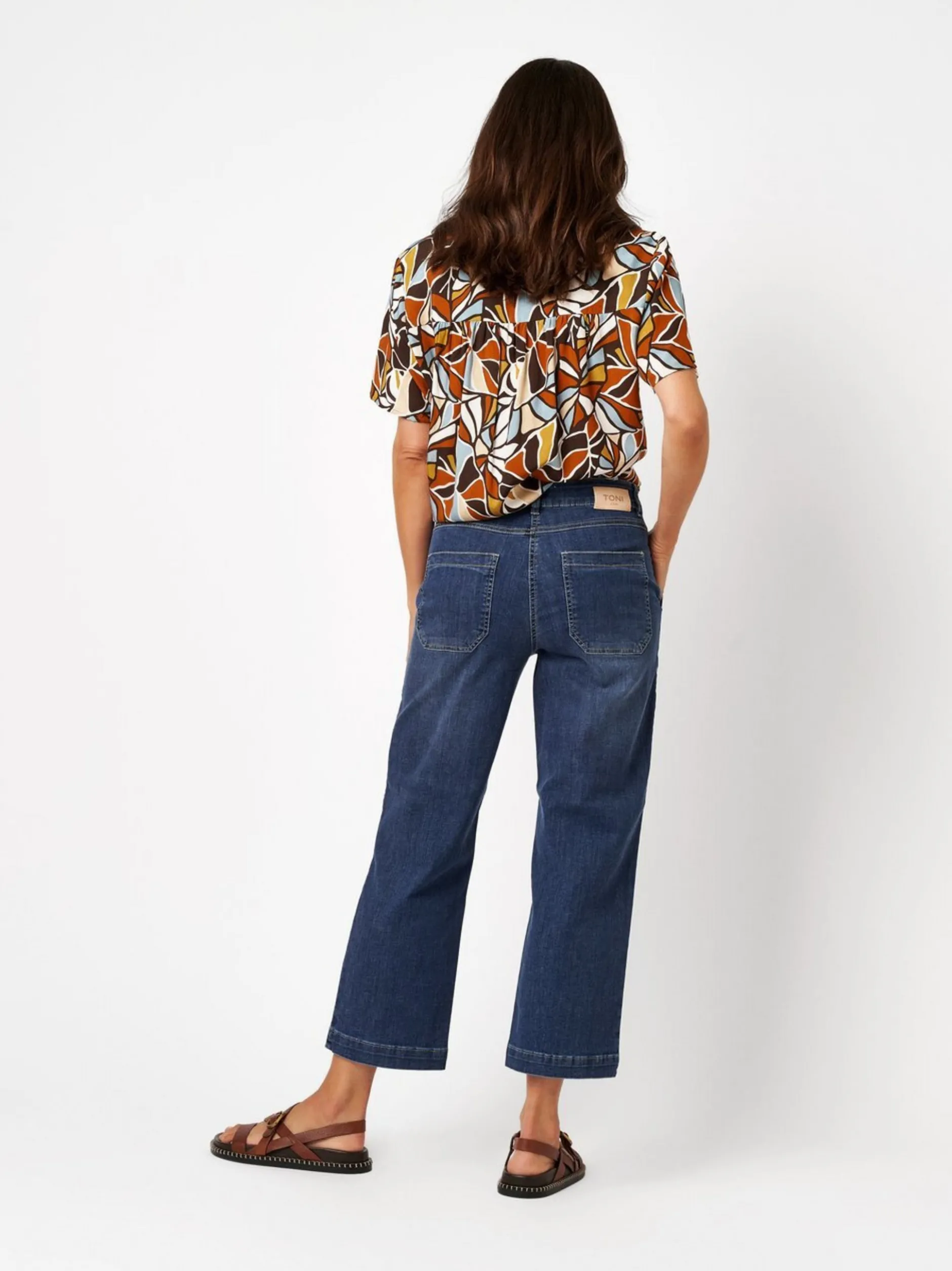 TONI Damen Jeans - Liv 7/8 in blau - Länge: mittel