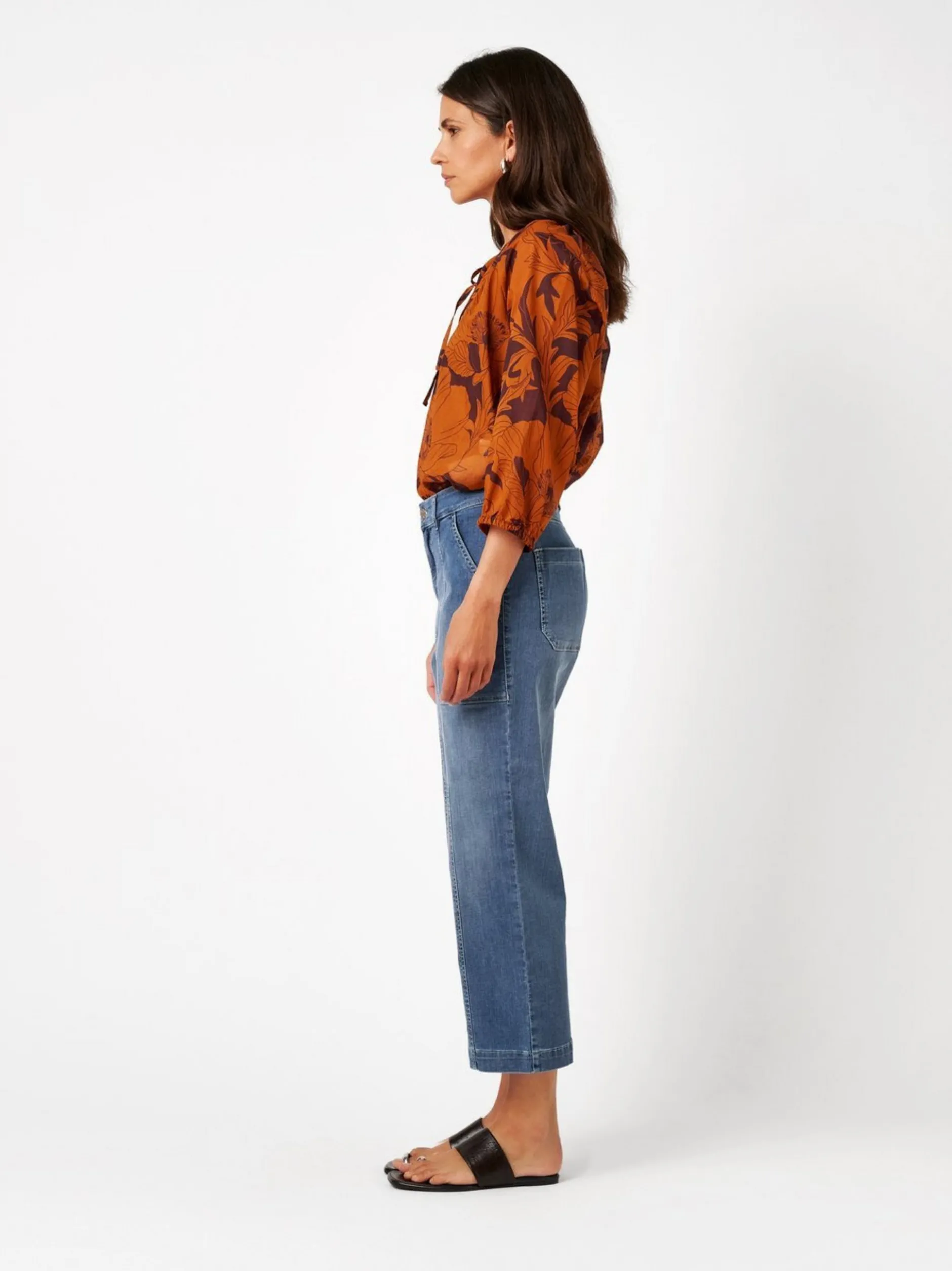 TONI Damen Jeans - Liv 7/8 in blau - Länge: mittel