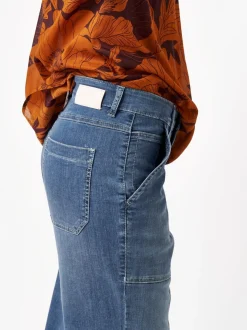 TONI Damen Jeans - Liv 7/8 in blau - Länge: mittel
