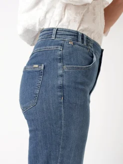 TONI Damen Jeans - Liv 7/8 in medium stone