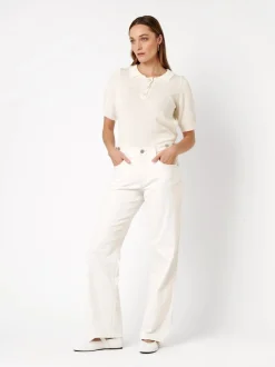 TONI Damen Jeans - Liv Wide in weiß - Länge: lang