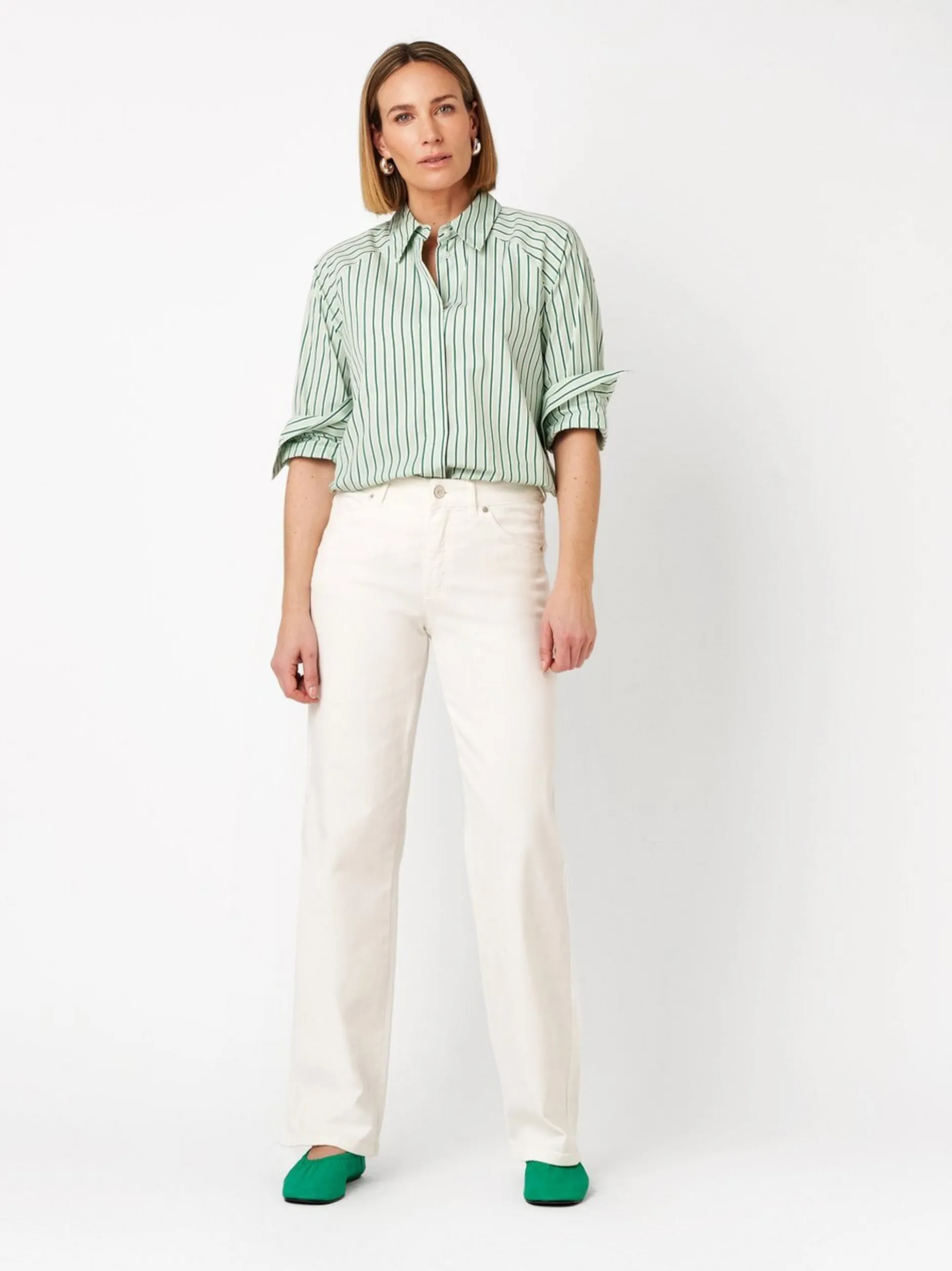 TONI Damen Jeans - Liv Wide in weiß - Länge: lang