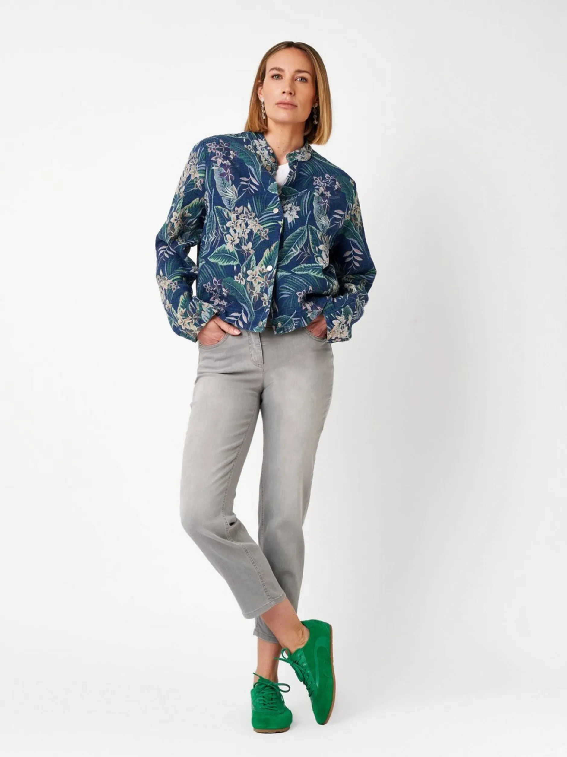 TONI Damen Jeans - Perfect Shape 7/8 in grau