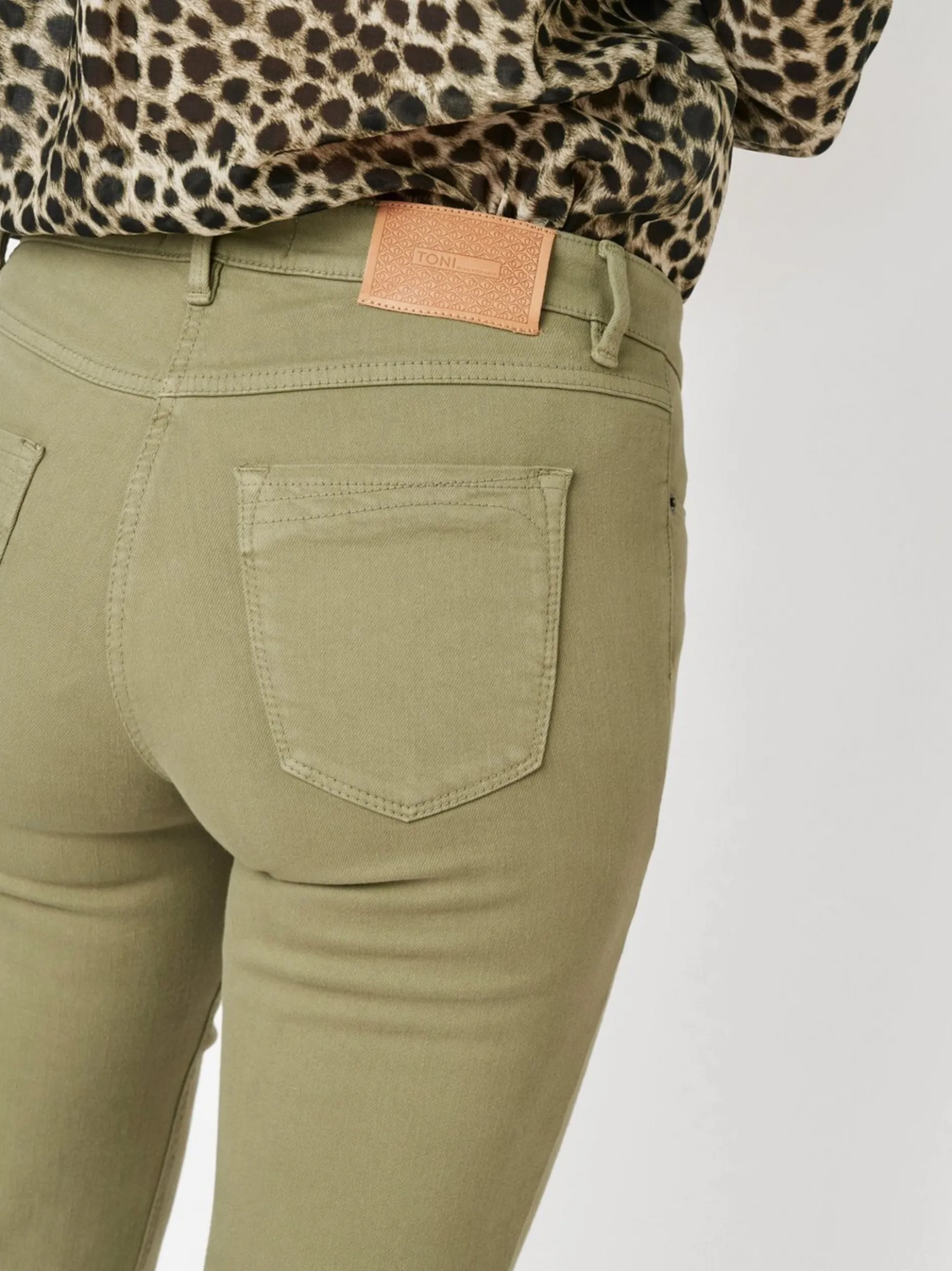 TONI Damen Jeans - Perfect Shape Slim in khaki