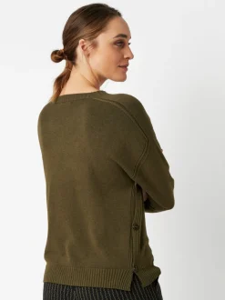 TONI Damen Strickpullover - Ginette in oliv