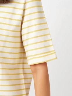 TONI Damen T-Shirt - Dolly in gelb weiß - Ärmel: kurzarm