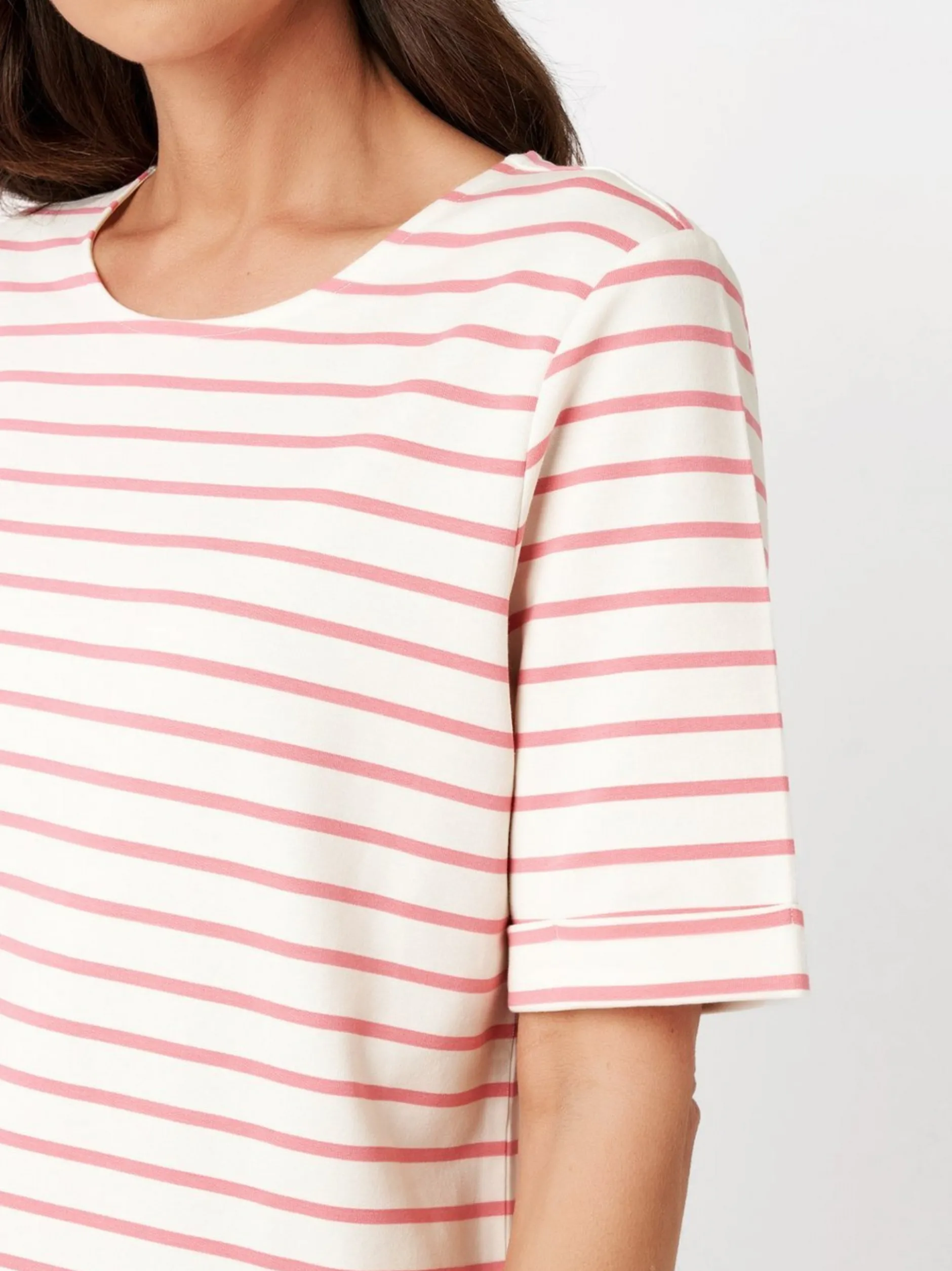 TONI Damen T-Shirt - Dolly in pink weiß - Ärmel: kurzarm