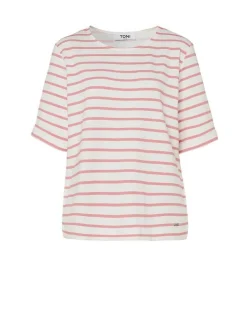 TONI Damen T-Shirt - Dolly in pink weiß - Ärmel: kurzarm