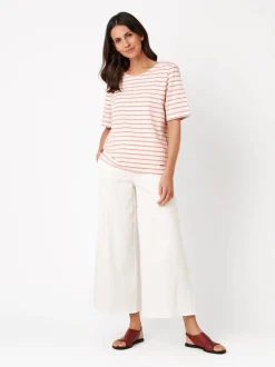 TONI Damen T-Shirt - Dolly in pink weiß - Ärmel: kurzarm