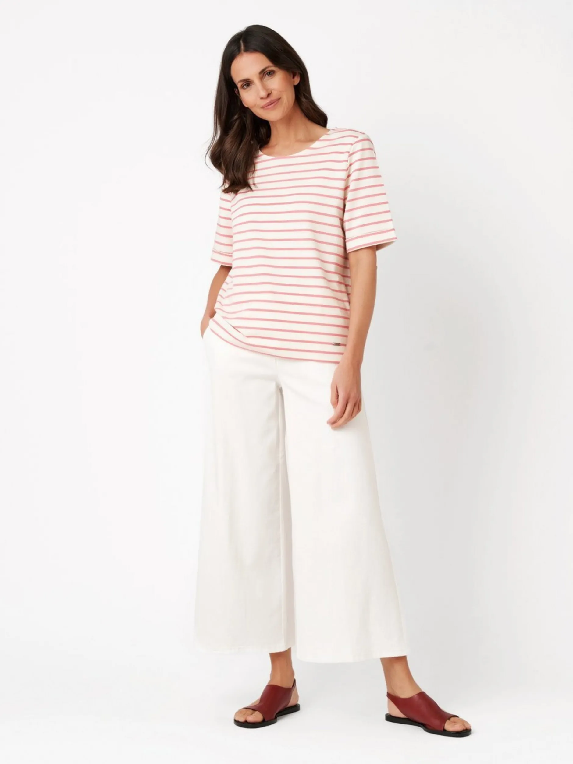 TONI Damen T-Shirt - Dolly in pink weiß - Ärmel: kurzarm