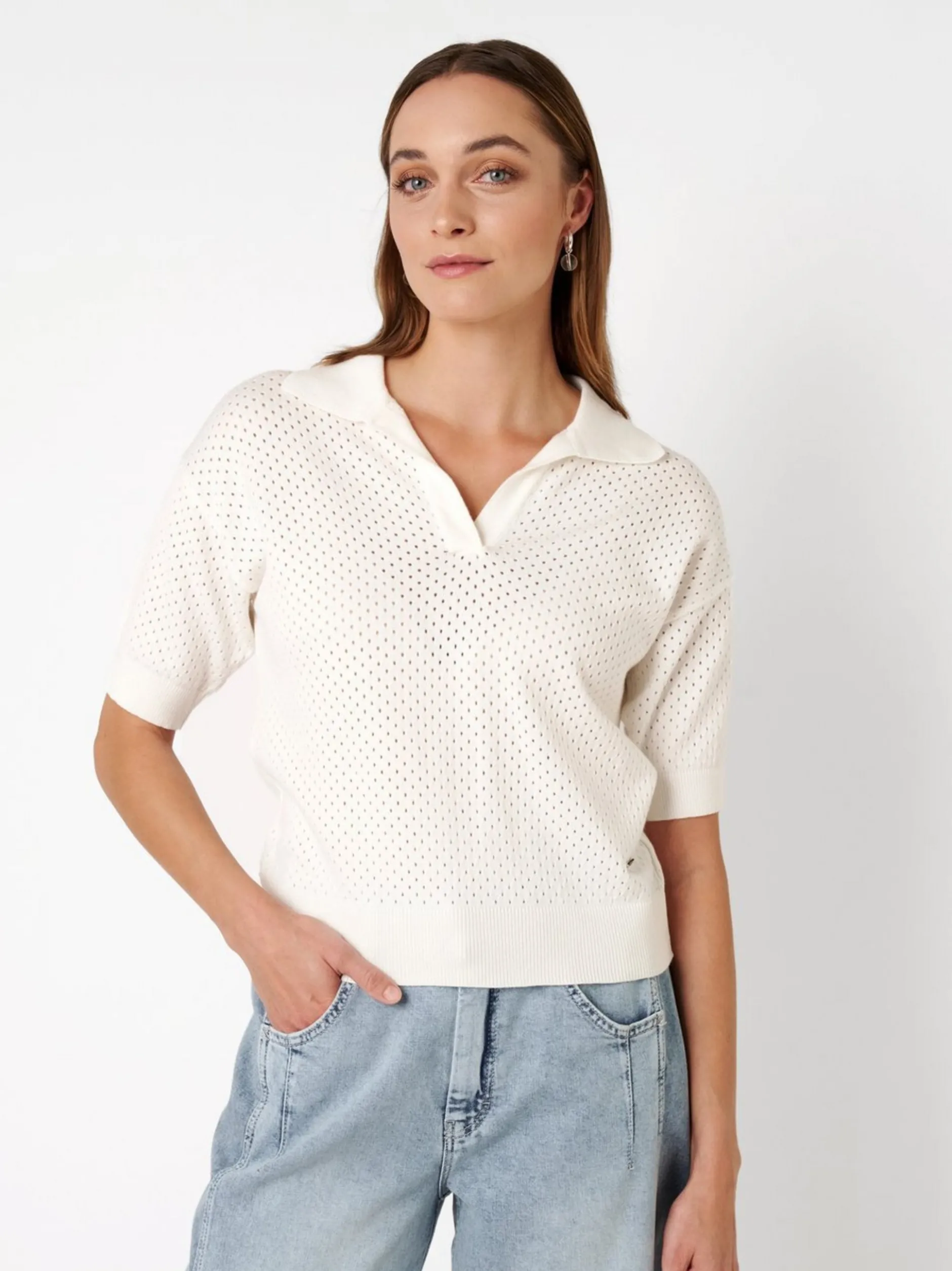 TONI Damen T-Shirt - Greta in weiß - Ärmel: kurzarm