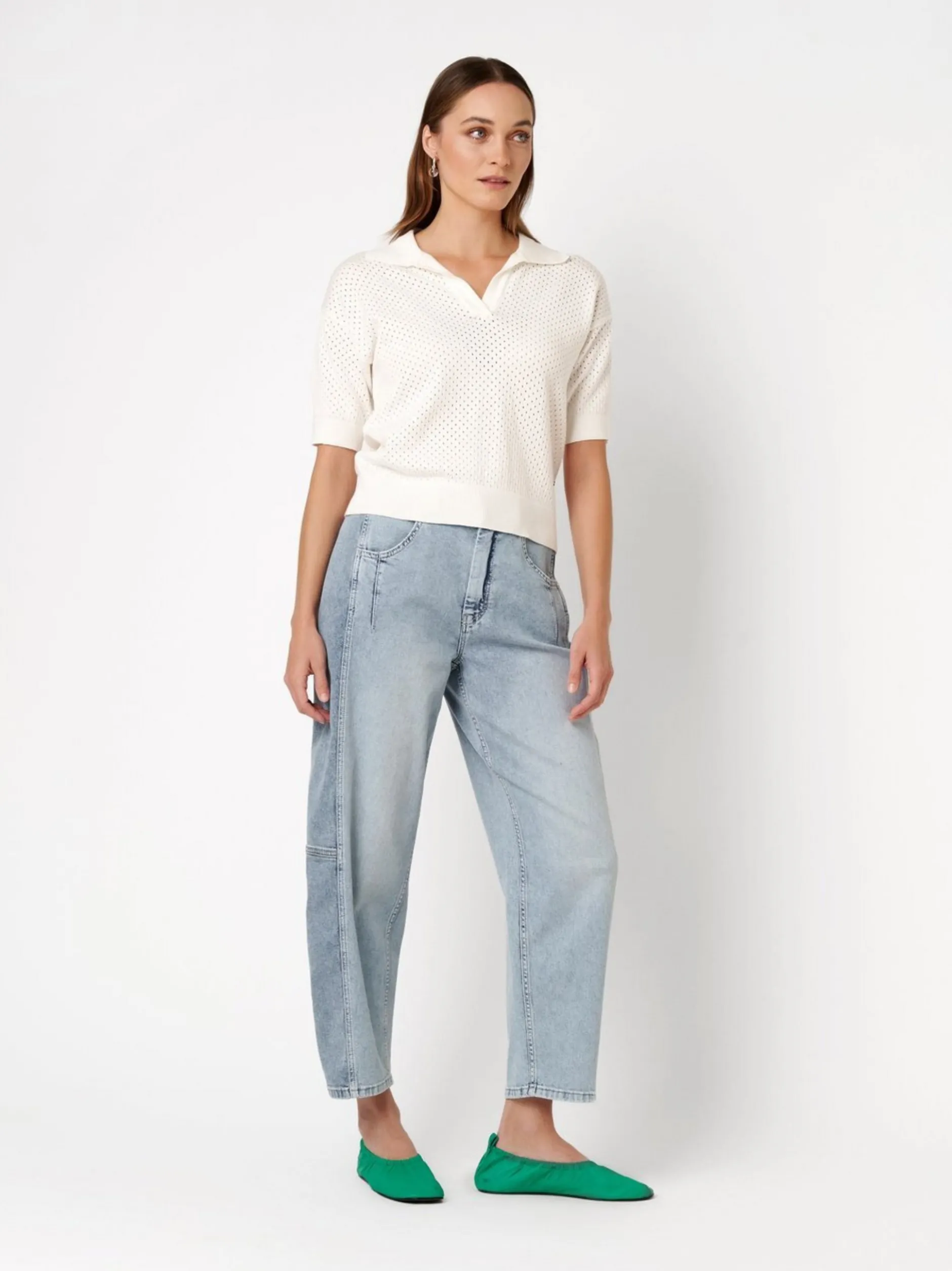 TONI Damen T-Shirt - Greta in weiß - Ärmel: kurzarm