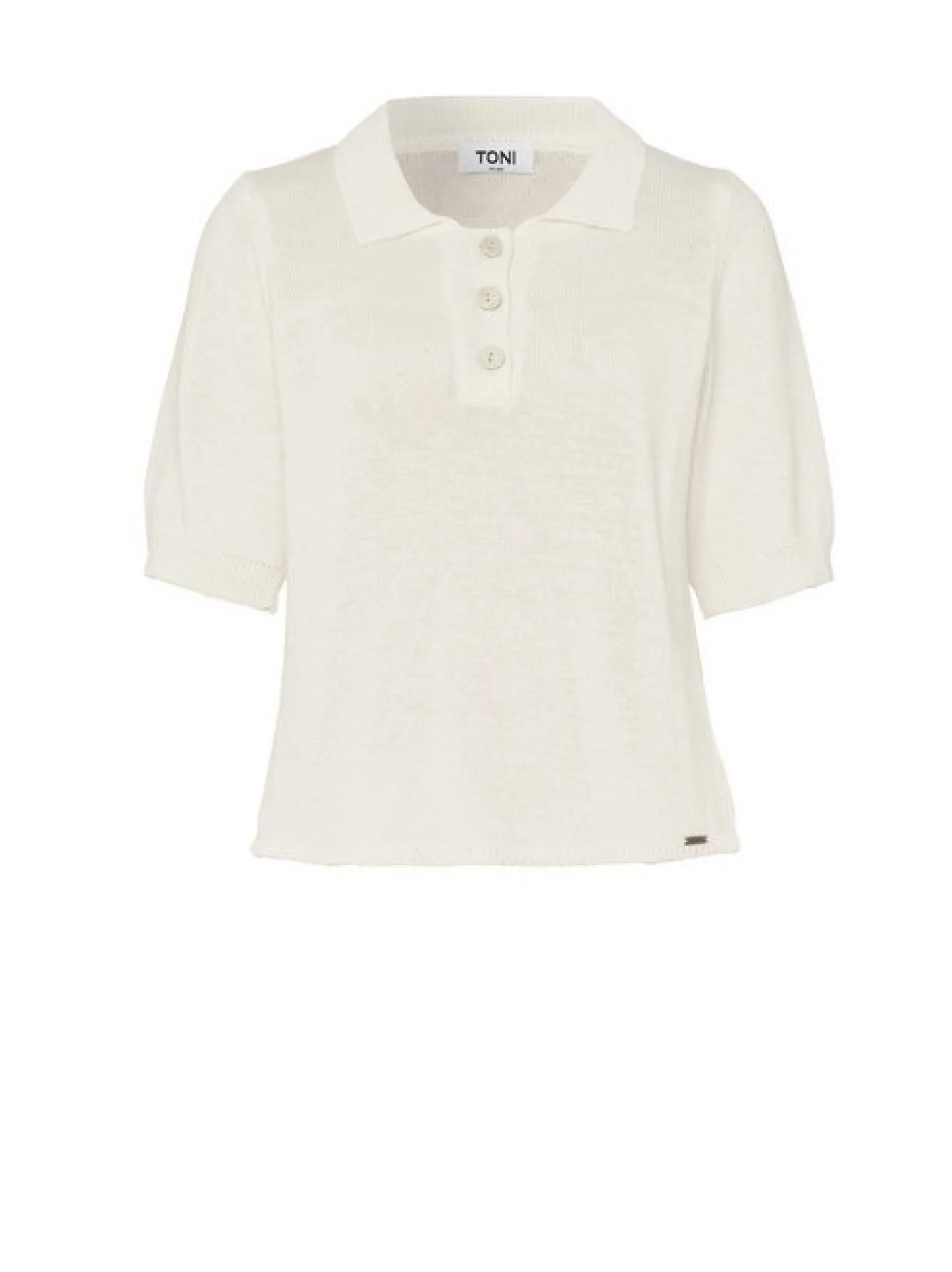 TONI Damen T-Shirt - Greta in weiß - Ausschnitt: Kent