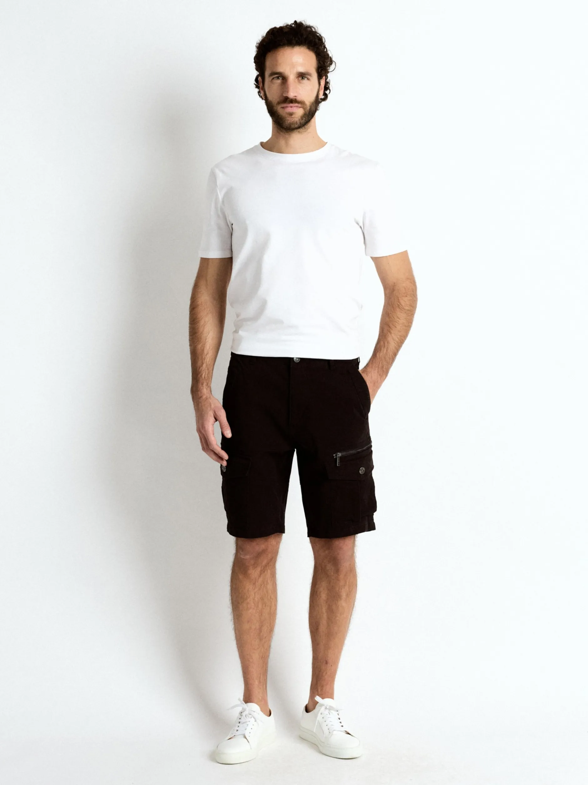 Topgun Herren Cargoshorts in schwarz