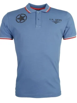 Topgun Herren Polo Shirt in blau