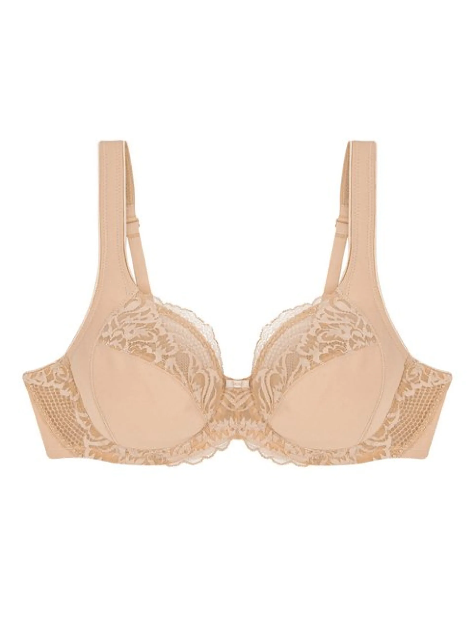 Triumph Damen Bügel-BH - Modern Lace + Cotton in beige