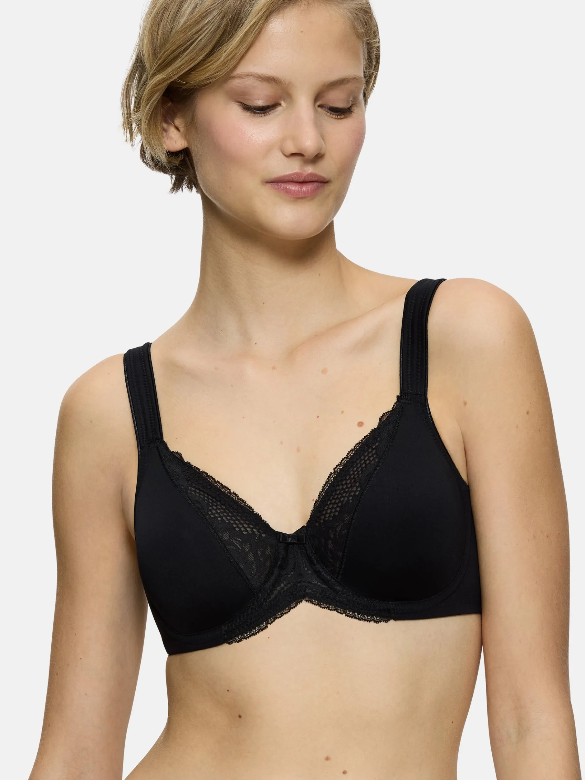 Triumph Damen Bügel-BH - Modern Lace + Cotton in schwarz
