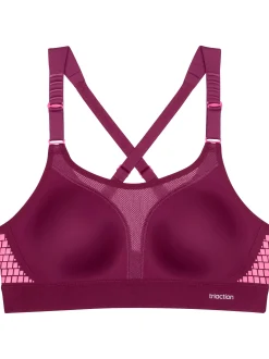 Triumph Damen Bügelloser BH - Triaction Extreme Lite in bordeaux