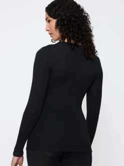 Triumph Damen Longsleeve - Beauty Layers in schwarz