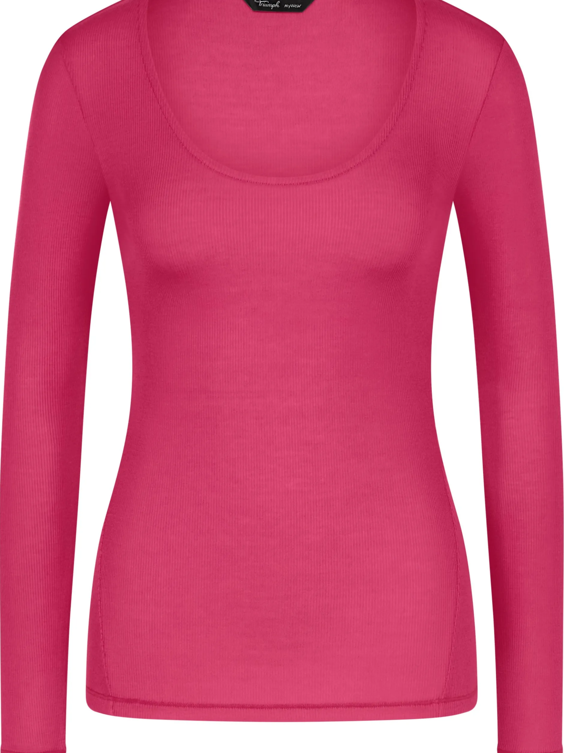 Triumph Damen Longsleeve - Beauty Layers Top Scoop Neck in pink