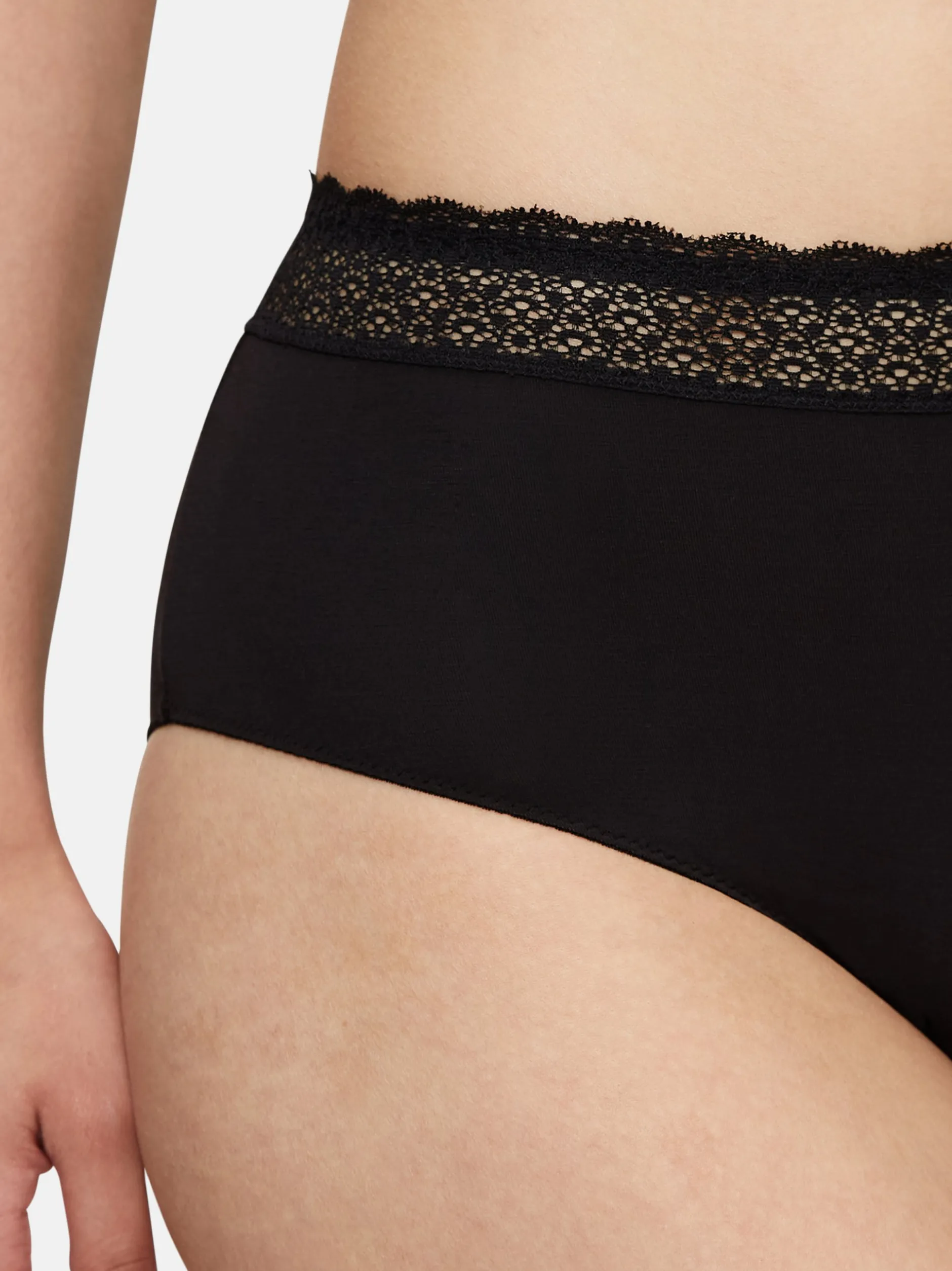 Triumph Damen Midi Slip - 4er Pack Feel of Modal in schwarz