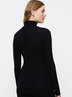 Triumph Damen Rollkragenshirt - Beauty Layers Top in schwarz