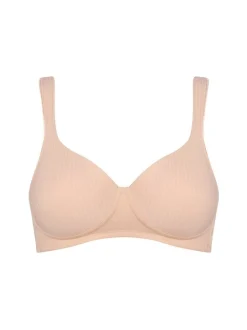 Triumph Damen Schalen-BH ohne Bügel - Modern Soft + Cotton P in beige