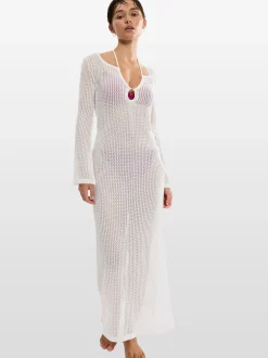 Triumph Damen Strandkleid - Red Label Beach MyWear in weiß
