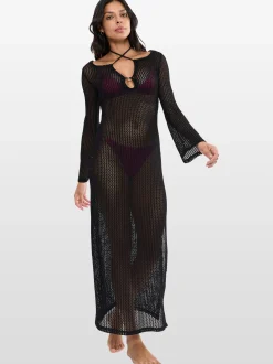Triumph Damen Strandkleid - Red Label Beach MyWear in schwarz