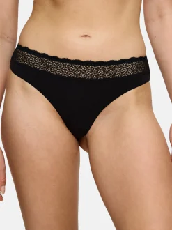 Triumph Damen String - 4er Pack Feel of Modal in schwarz