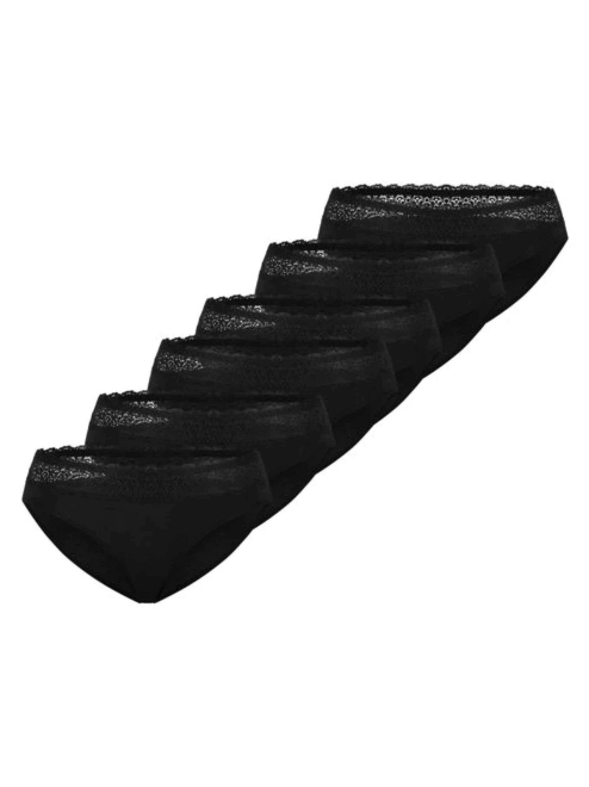 Triumph Damen Tai Slip - 6er Pack Feel of Modal in schwarz