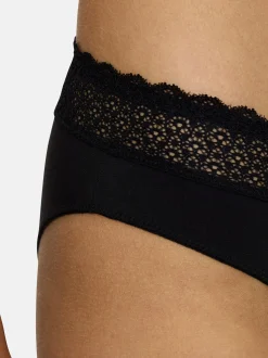 Triumph Damen Tai Slip - 6er Pack Feel of Modal in schwarz