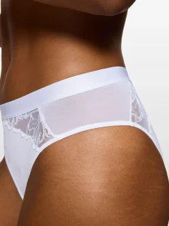 Triumph Damen Tai-Slip - Florale Wild Azalea Florale in weiß
