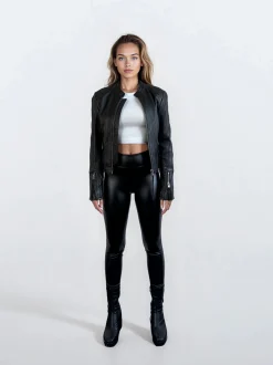 Trueprodigy Damen Bikerjacke - Vega in schwarz