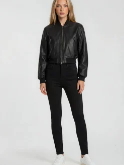 Trueprodigy Damen Bomberjacke - Paola in schwarz