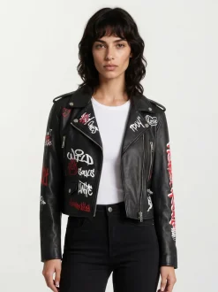 Trueprodigy Damen Lederjacke - Noka in schwarz