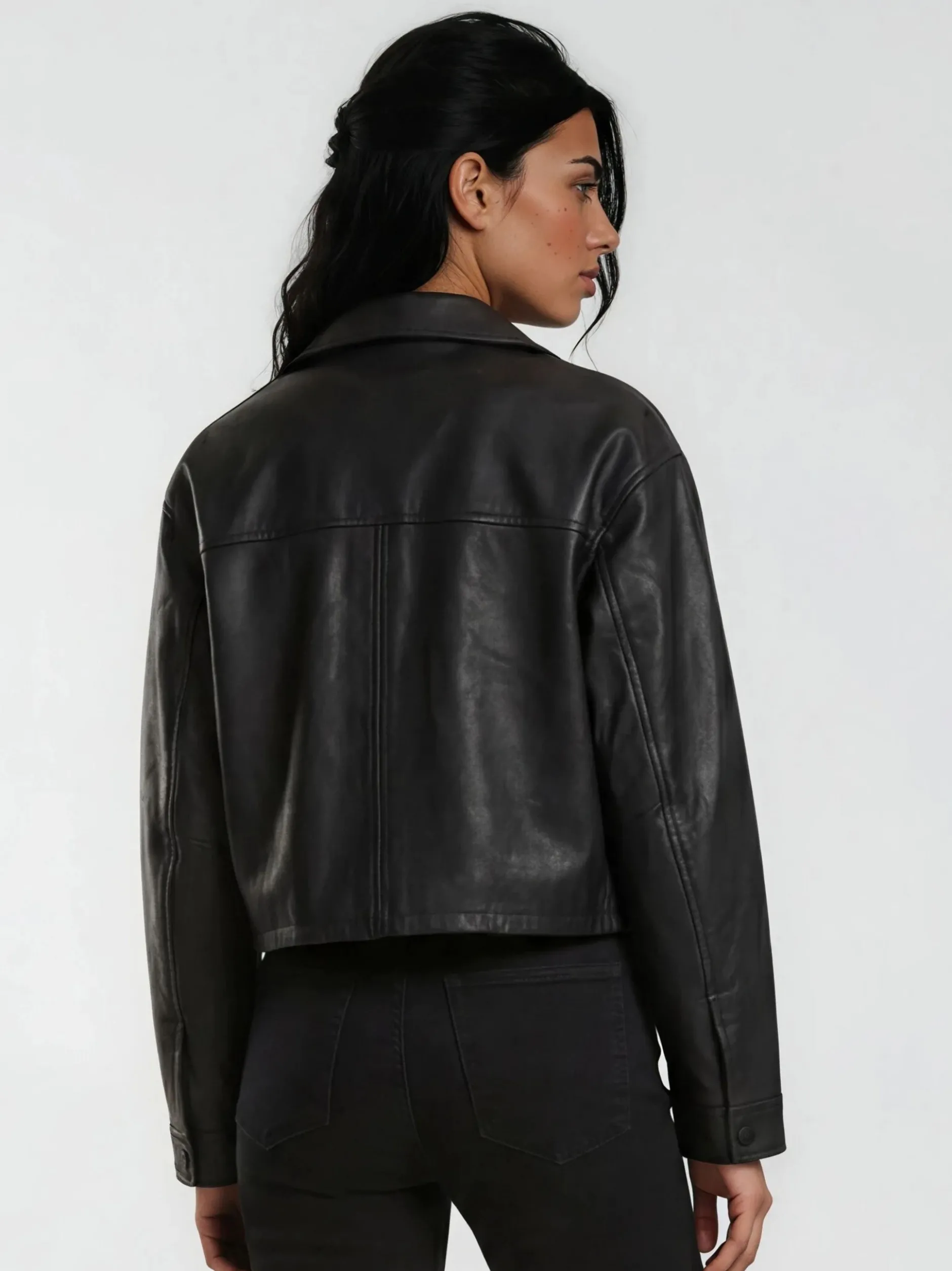Trueprodigy Damen Lederjacke - Alba in schwarz