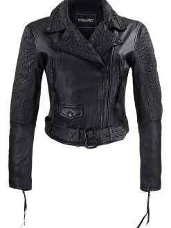 Trueprodigy Damen Lederjacke - Raven in schwarz