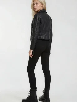 Trueprodigy Damen Lederjacke - Raven in schwarz