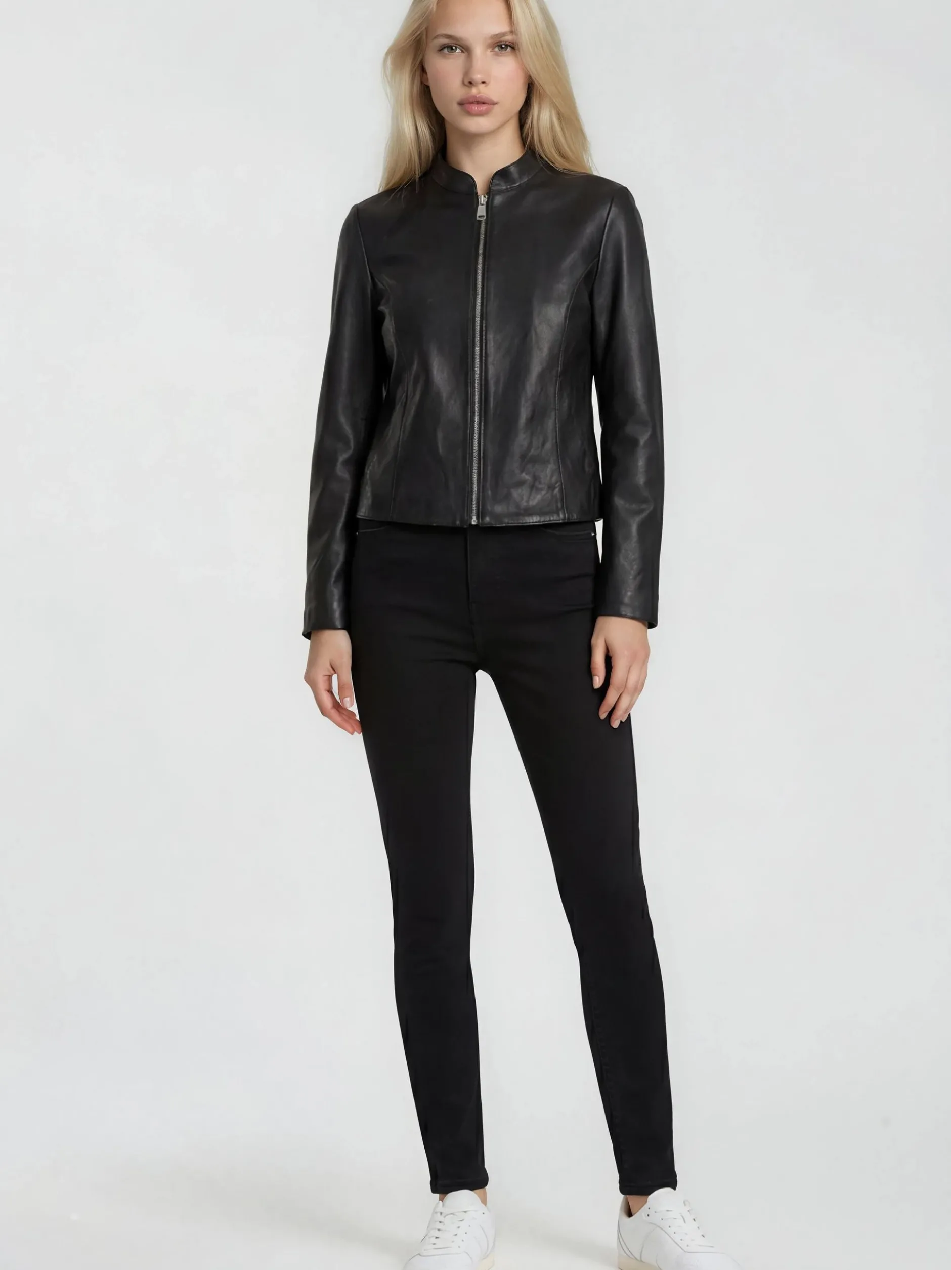 Trueprodigy Damen Lederjacke - Kami in schwarz