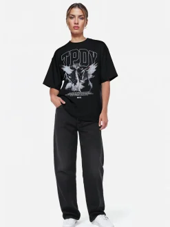Trueprodigy Damen Oversize-Shirt - Yuki F in schwarz