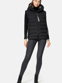 Trueprodigy Damen Steppweste - Matthew F in schwarz