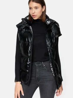 Trueprodigy Damen Steppweste - Darko F in schwarz