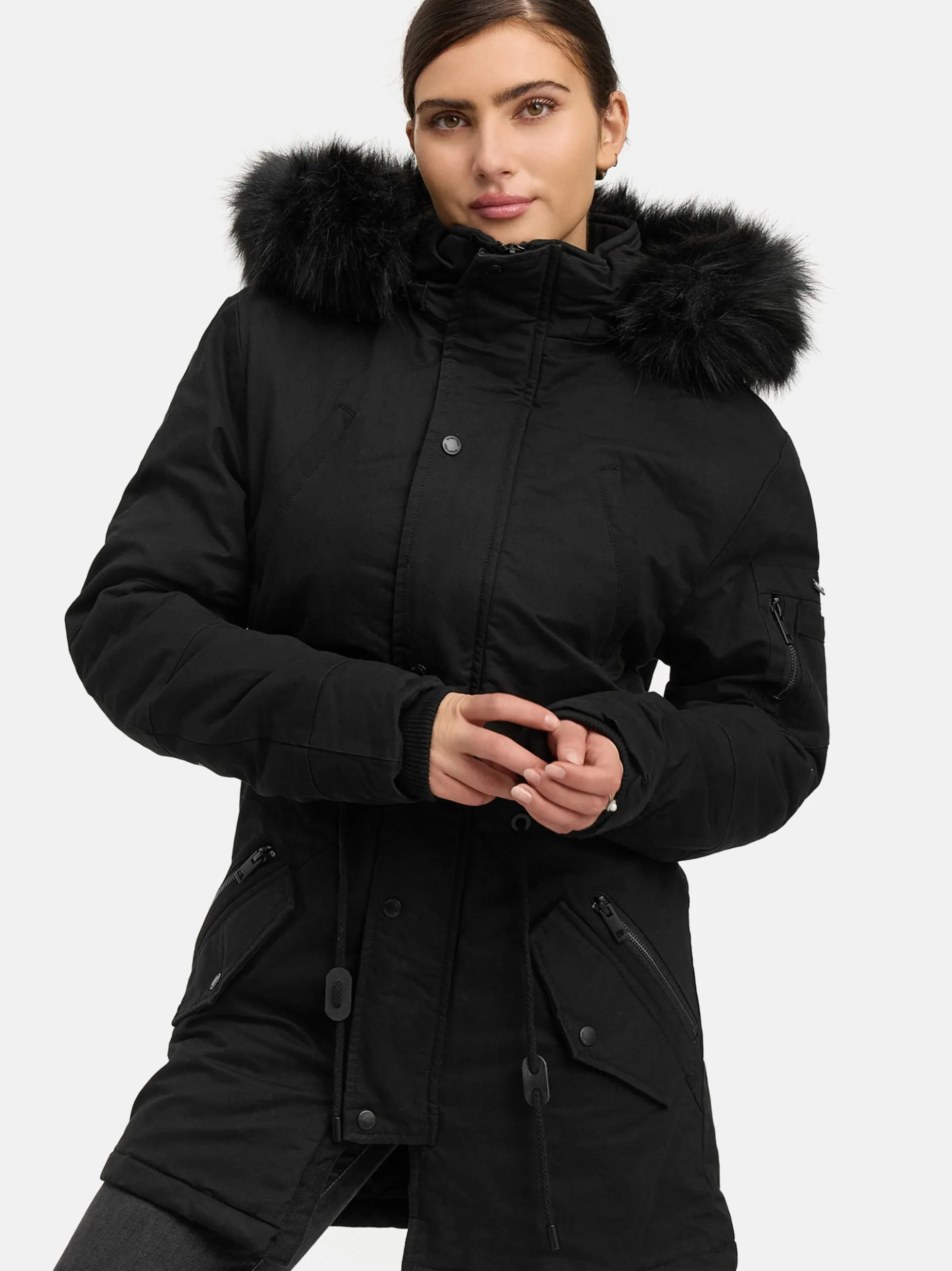 Trueprodigy Damen Winterjacke - Julius F in schwarz