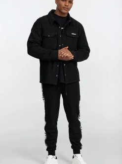 Trueprodigy Herren Freizeithemd - Bill in schwarz