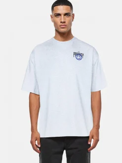 Trueprodigy Herren Oversize-Shirt - Hajin in hellgrau