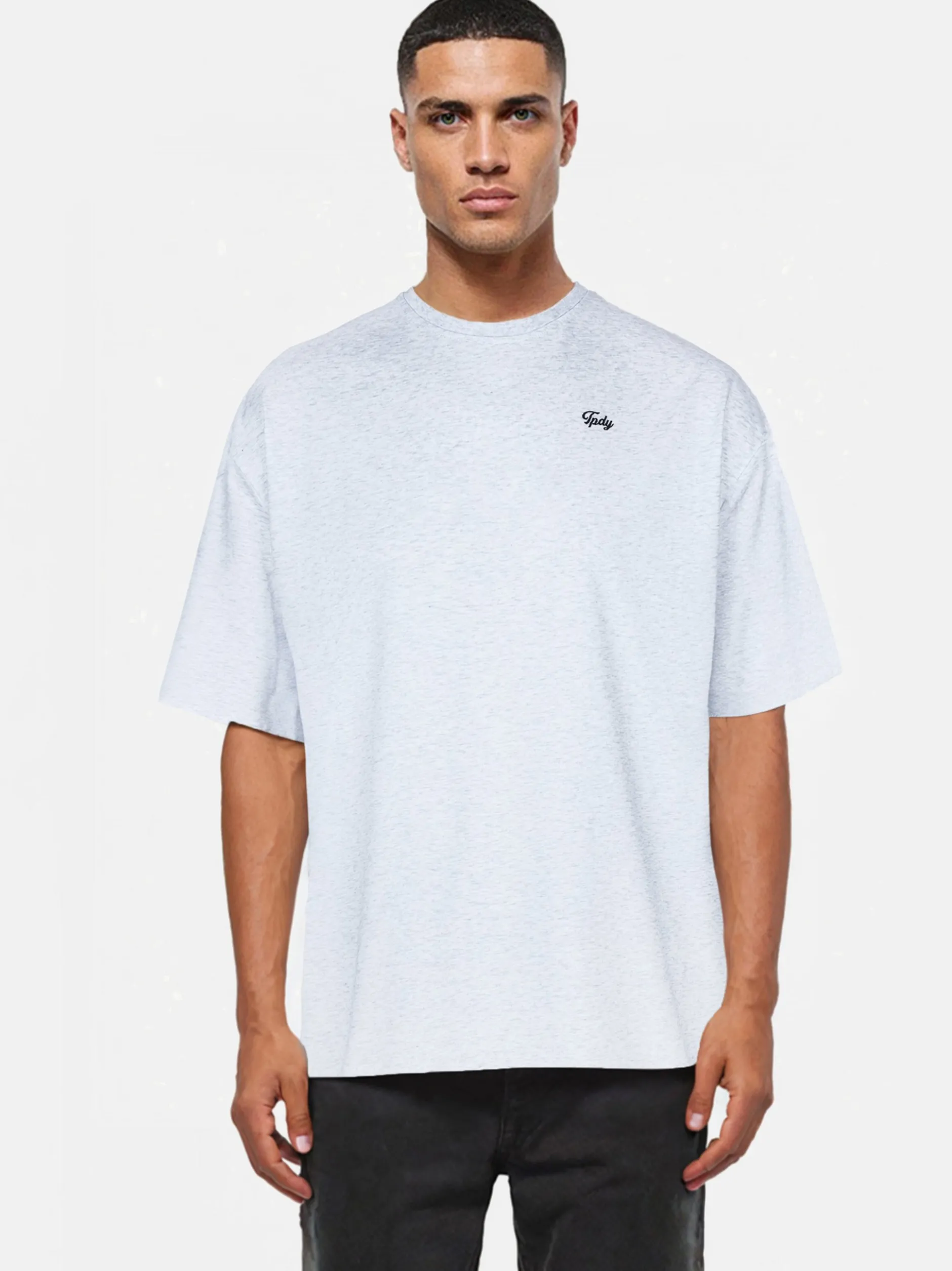 Trueprodigy Herren Oversize-Shirt - Nika in hellgrau